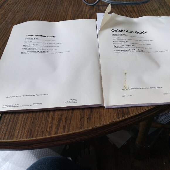 Canon I470D Quick Start And Direct Printing Guides - Picture 2 of 4